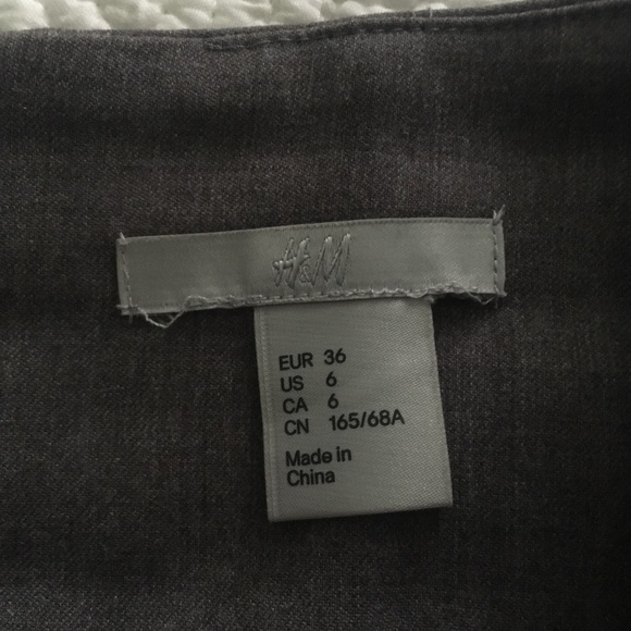 H&M Pencil Skirt Gray Size 6 - Picture 2 of 3
